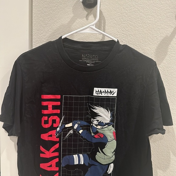 VGUC NARUTO Kakashi T Shirt Tee Short Sleeve Graphic Top Size M Medium - Picture 5 of 7